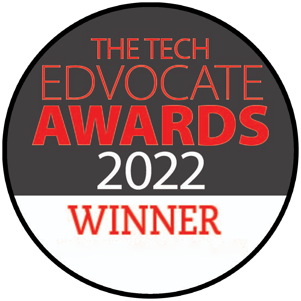 Edvocate award digital badge.